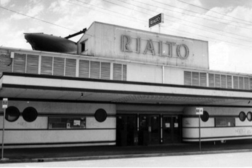 The original foyer of the Rialto Theatre remains in West End.
