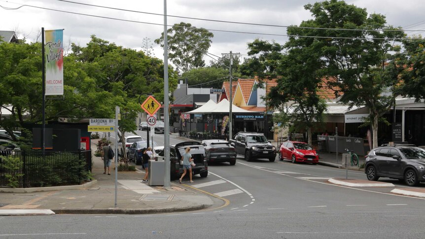 Baroona Road in Rosalie Village in Brisbane in 2020, which was flooded on January 12, 2011.