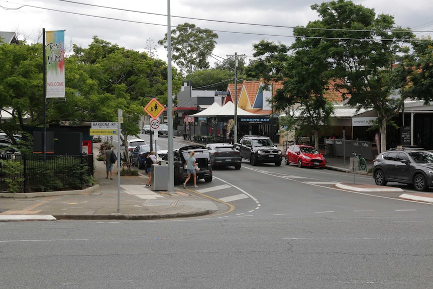 Baroona Road in Rosalie Village in Brisbane in 2020, which was flooded on January 12, 2011.