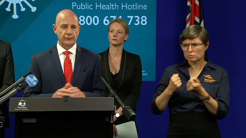 Premier Peter Gutwein explains the new health powers