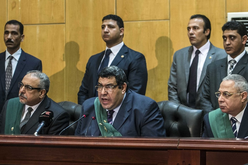 Egyptian judge Shaban el-Shamy sentences deposed president Mohamed Morsi