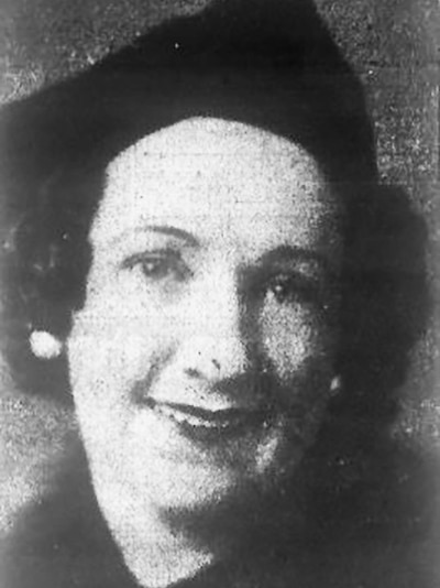 Newspaper photograph of missing woman Marjorie Norval