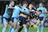 Origin warhorse... Steve Price ends his career with 28 games for the Maroons.