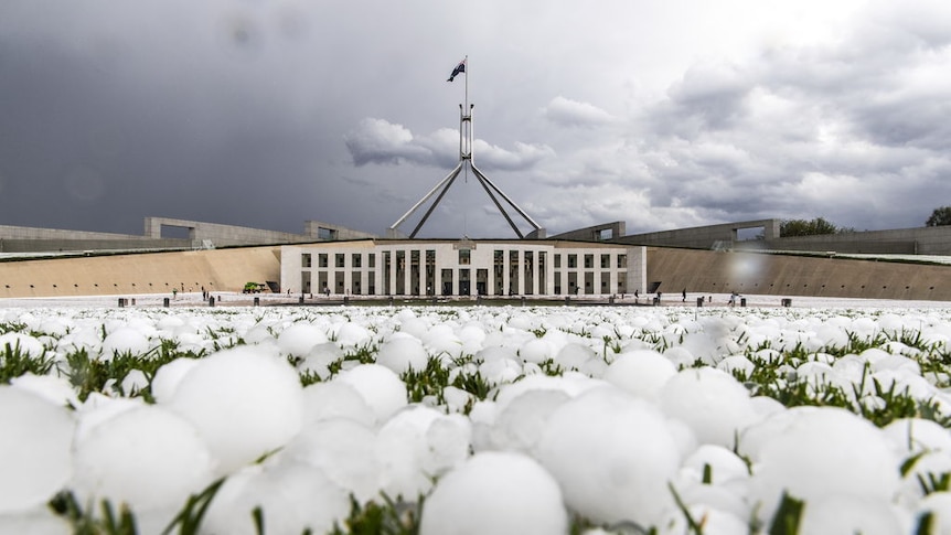 Destructive hail hits the capital during severe thunderstorm