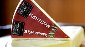 Bush Pepper cheese produced by the Ashgrove Tasmanian Farm Cheese company.