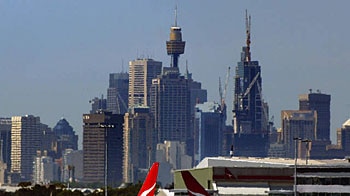 Sydney airport ... passenger flabbergasted after handler tries out his camel costume. (File photo)