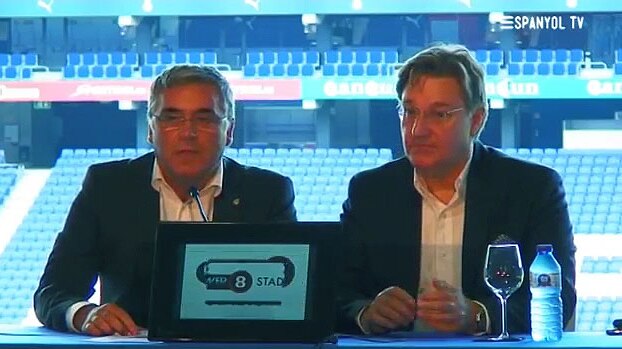 Former RCD Espanyol club president with Power 8's Philippe Cappelle