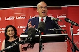 Labor leader Luke Foley concedes defeat at the Catholic Club at Lidcombe, western Sydney