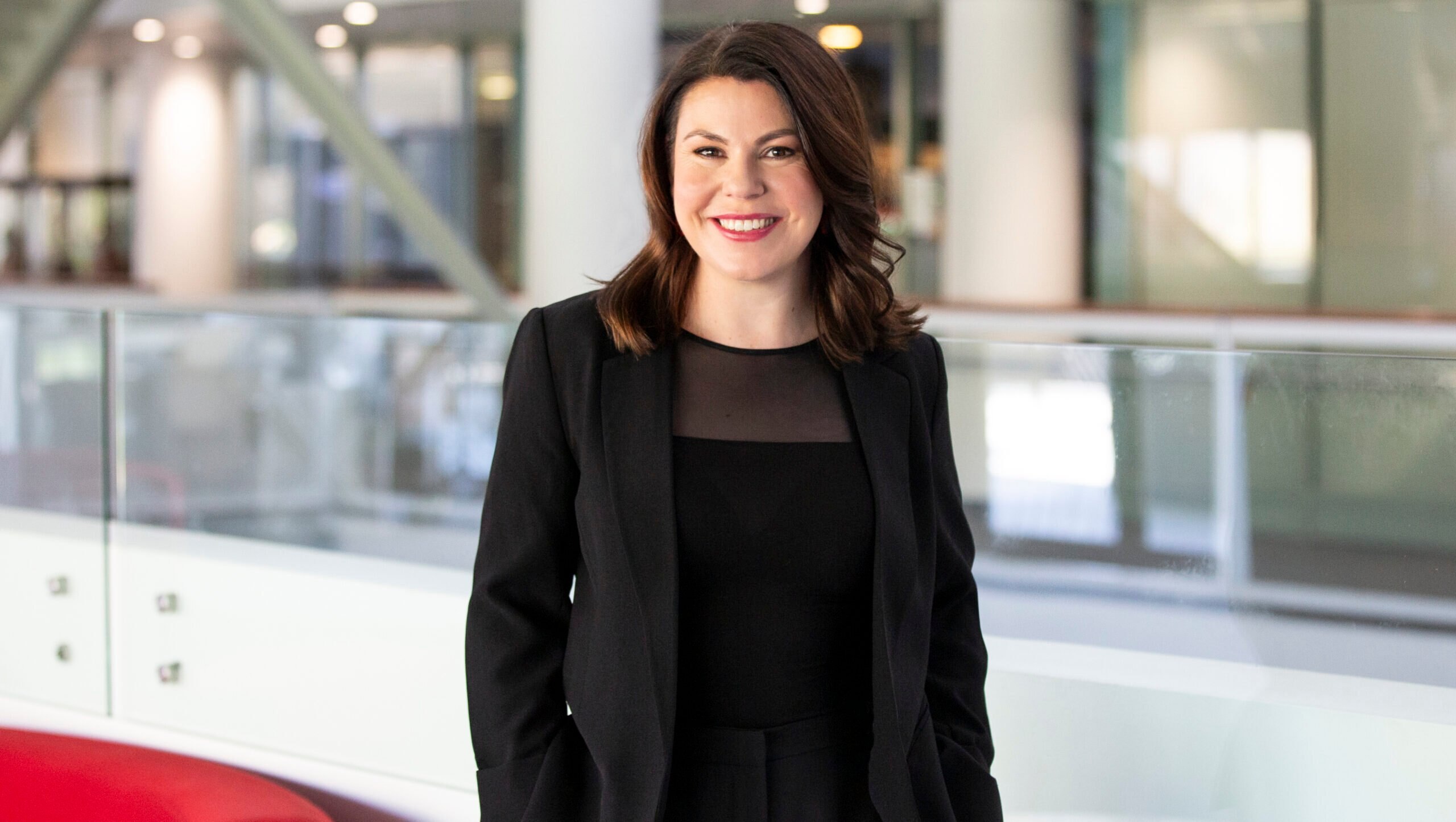 image of Roberta Allen in corporate dress in ABC building