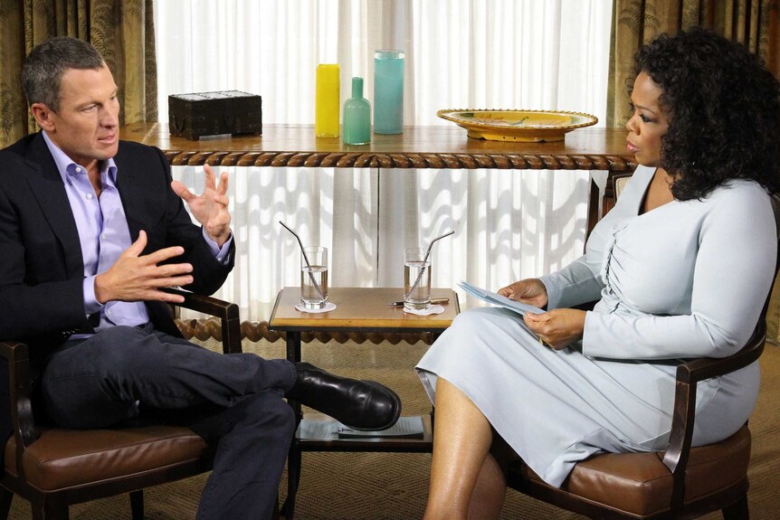 Lance Armstrong speaks with Oprah Winfrey about his use of performance-enhancing drugs.