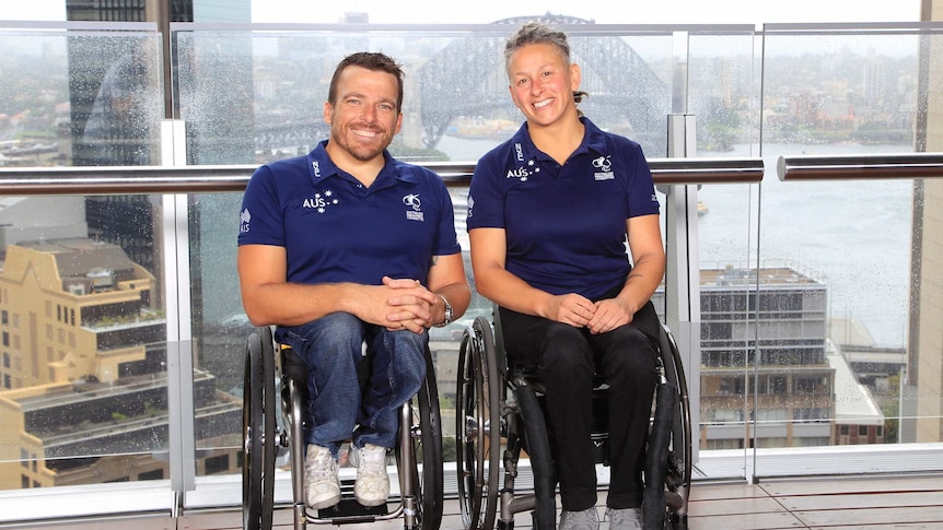 2016 Australian Paralympic captains Kurt Fearnley and Daniela Di Toro