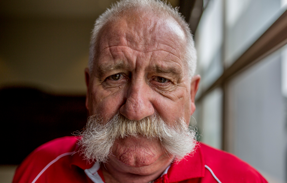 A close-up portrait of Footscray Club manager Gary Sevior.