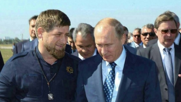 Ramzan Kadyrov and Vladimir Putin