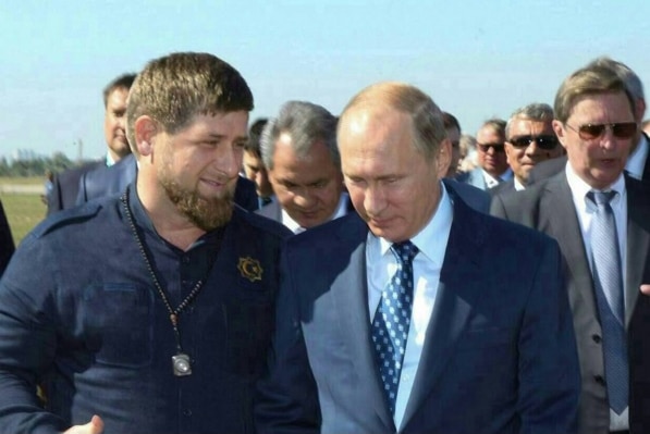 Ramzan Kadyrov and Vladimir Putin