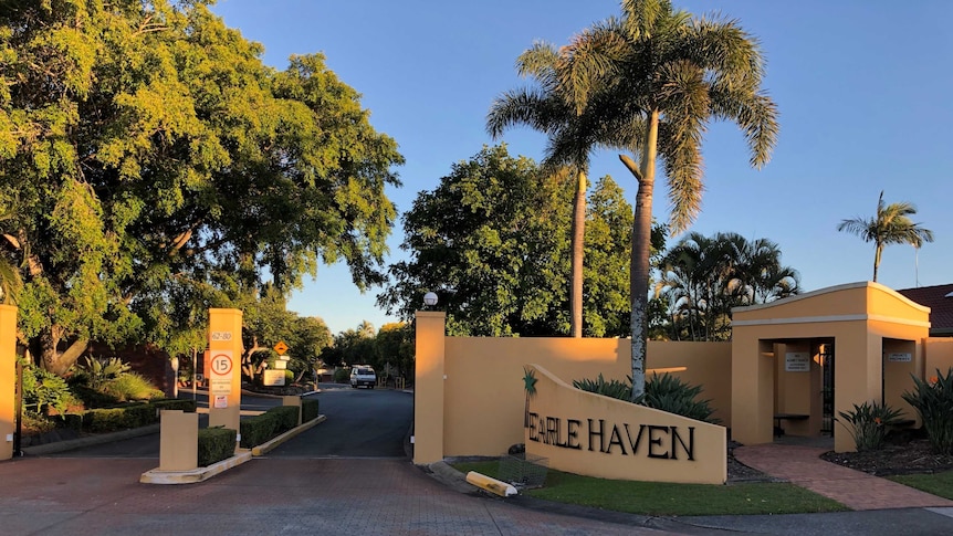 The entrance at the front of the Earle Haven nursing home.