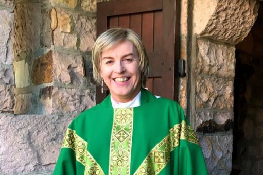 Jo Inkpin in her church robes.