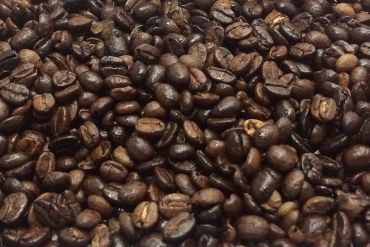 Close up of coffee beans