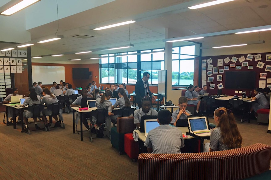 Students in a classroom