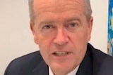 Labor leader Bill Shorten appears on a video published on the Chinese social media platform WeChat.