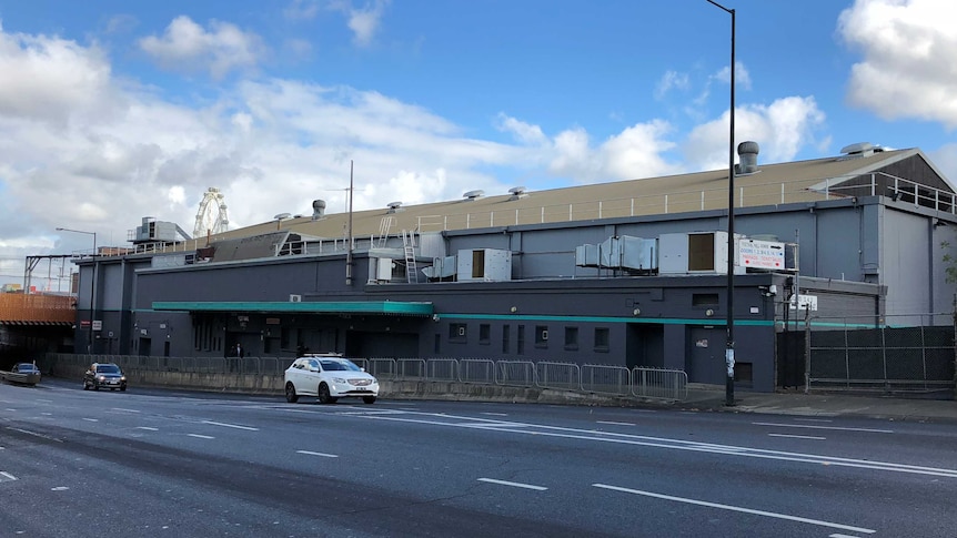 The exterior of Festival Hall in West Melbourne.