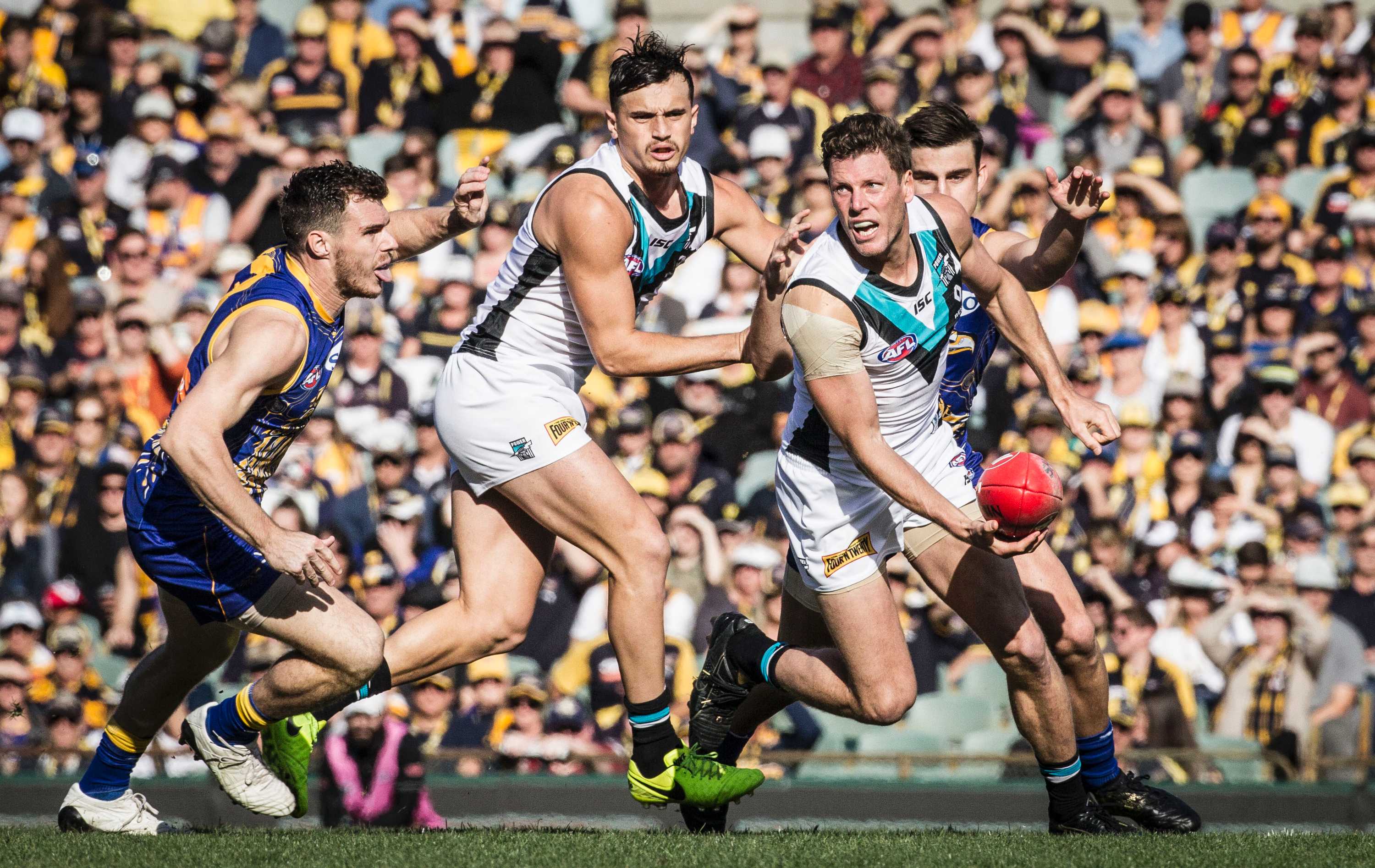 Port Adelaide Breaks Into Top Four With Win Over West Coast, As ...