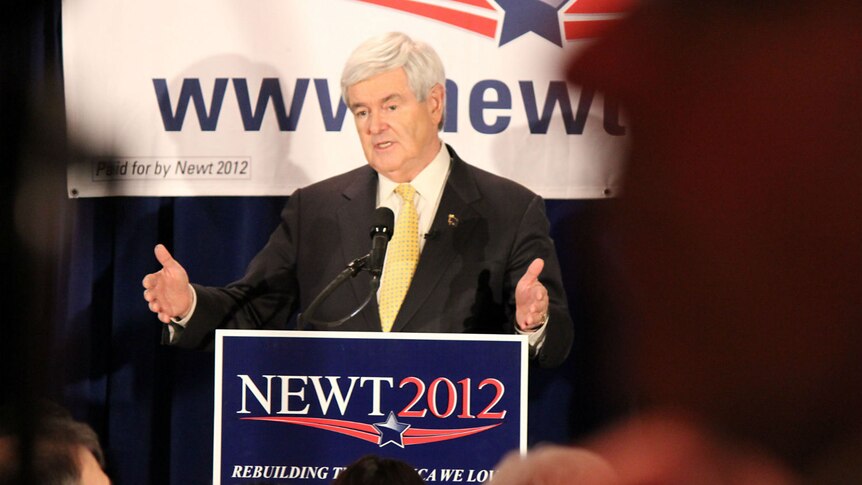 Newt Gingrich is Mitt Romney's stiffest opposition in the Republican presidential race.