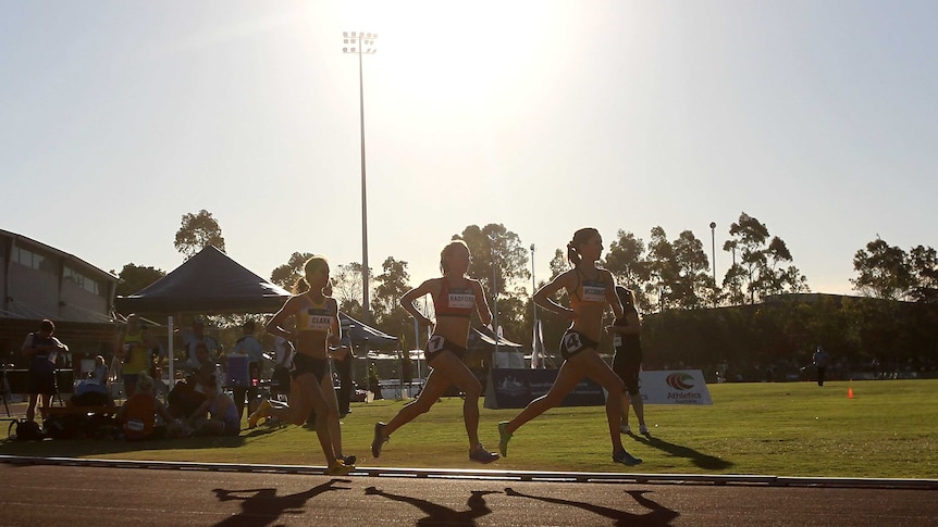 Spectator engagement ... Athletes competing at this year's Hunter Track Classic