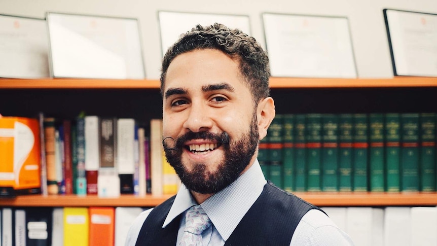 Sydney solicitor Jahan Kalantar in his office