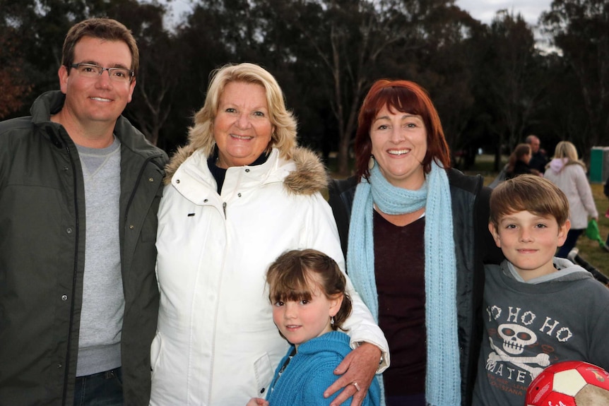 Chris Leach Lee McKinley and family at bonfire night