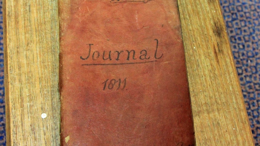 Front cover of the 1811 journal