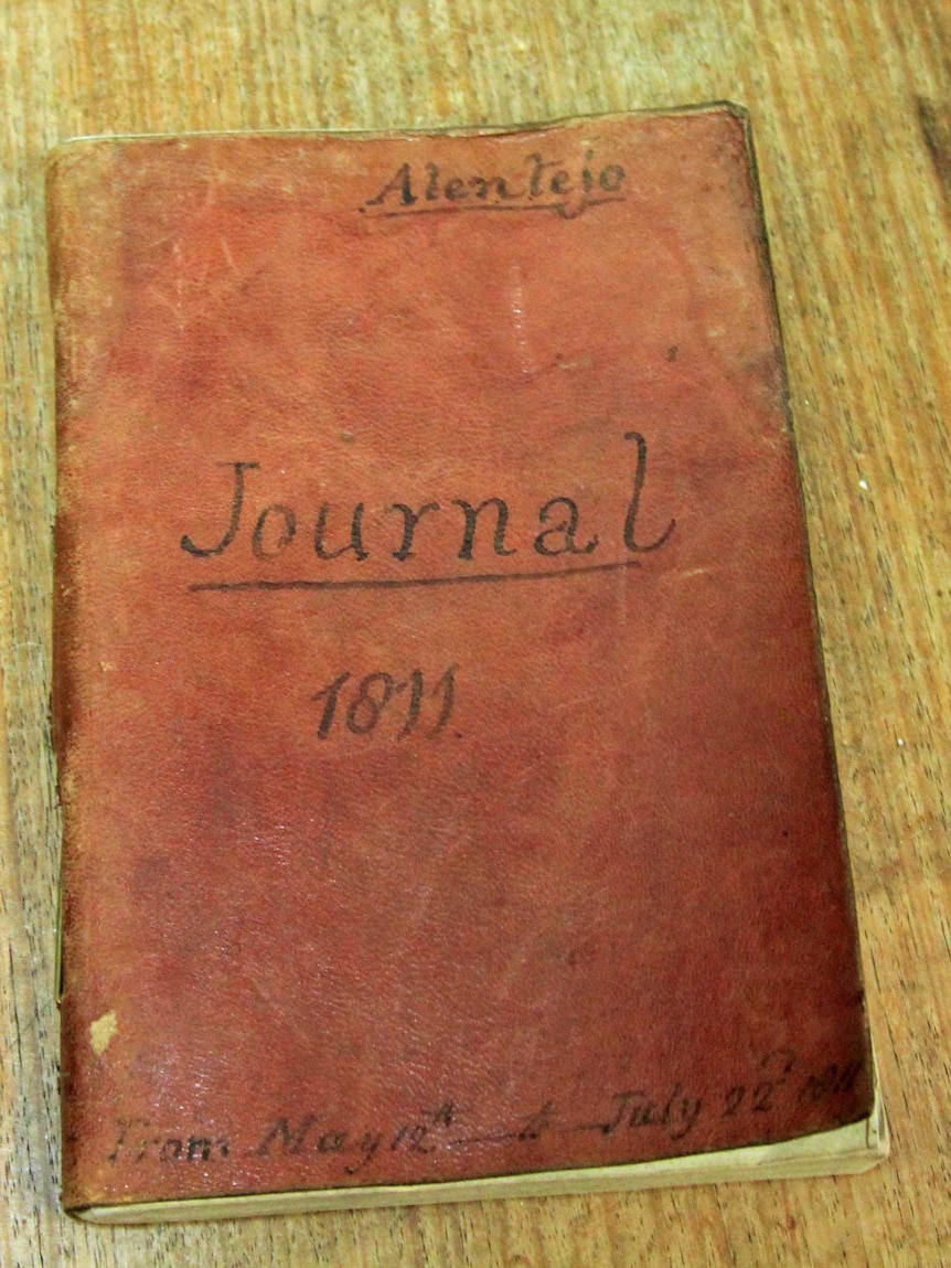 Front cover of the 1811 journal