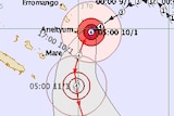 Severe Tropical Cyclone Ula approaches the Pacific nation of Vanuatu