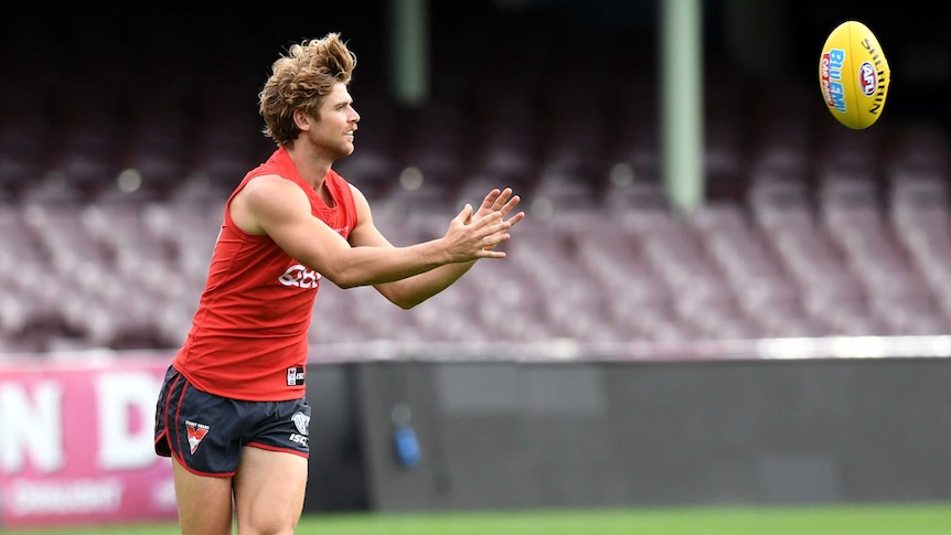 Dane Rampe at Sydney Swans training