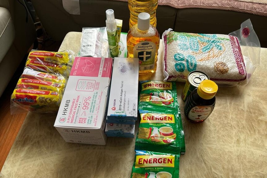 medicine and donation for migrant worker
