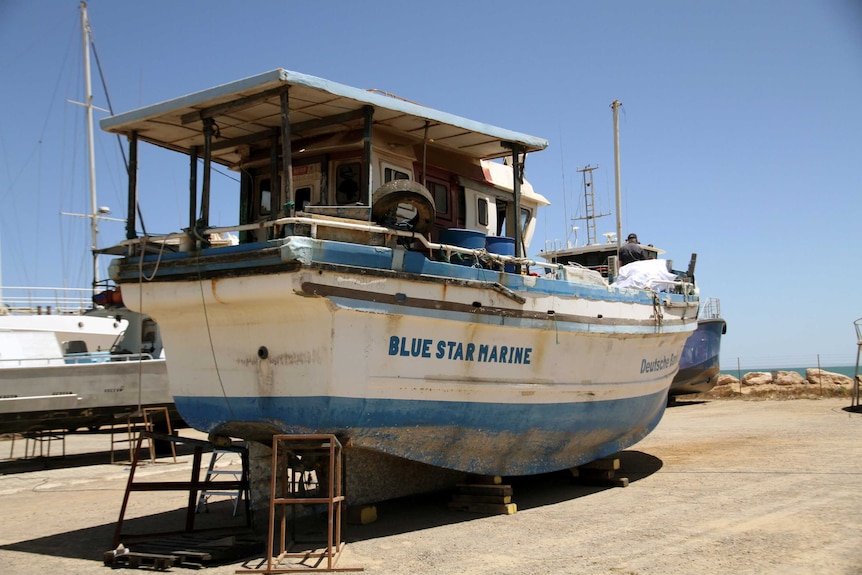 The asylum seeker boat which surprised authorities when it reached Geraldton.