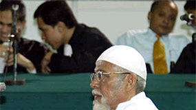 Muslim cleric Abu Bakar Bashir