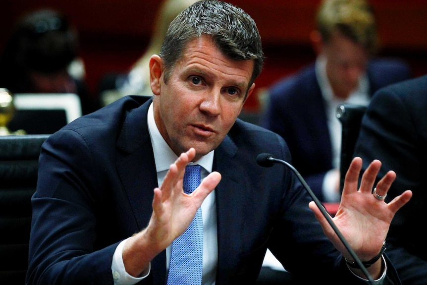 Mike Baird at poles and wires inquiry