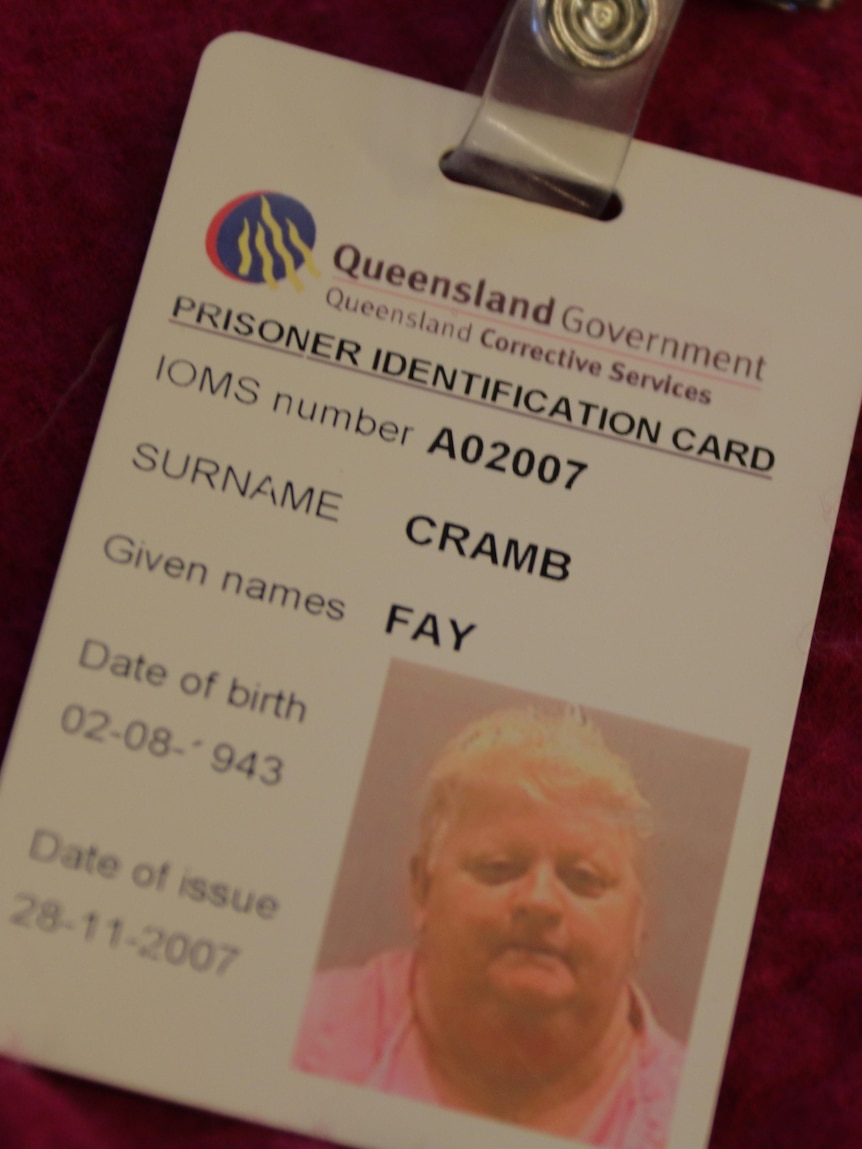 Valmae Beck's prisoner ID card