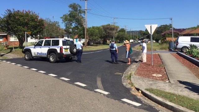 A crime scene has been established where a man was shot dead at Ettalong Beach on the NSW Central Coast