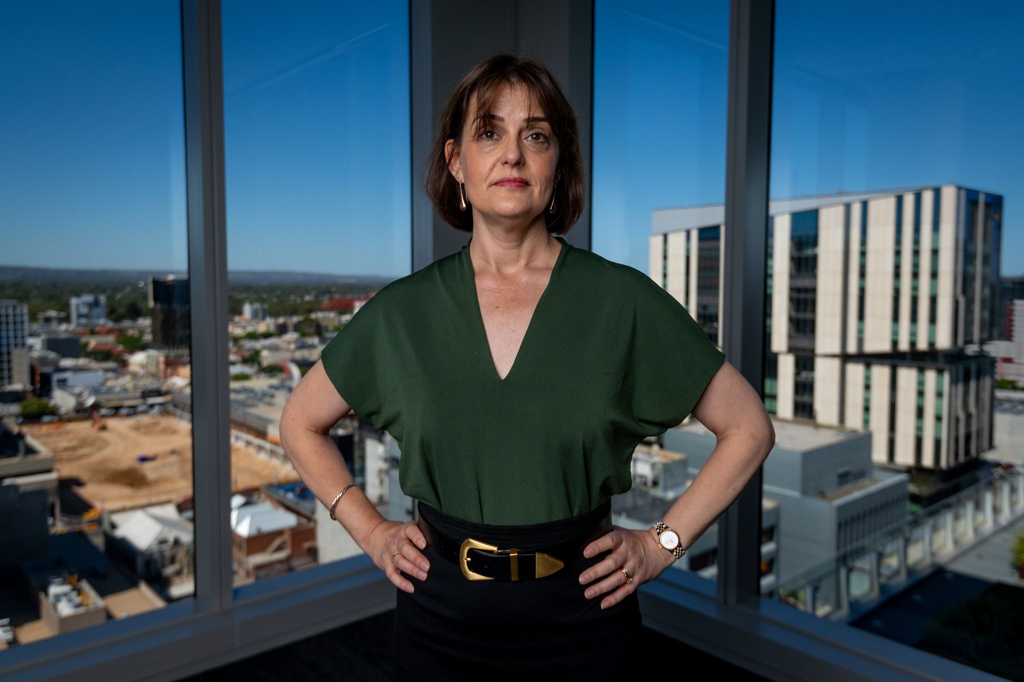 Victims Rights Commissioner Sarah Quick in an office.