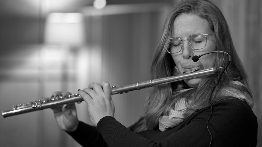 Leah Blankendaal with flute