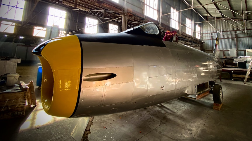 Historic CA-27 Sabre fighter jet restored at Dareton Men's Shed