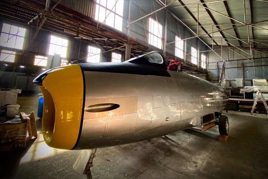 CA-27 Sabre nose cone painted yellow