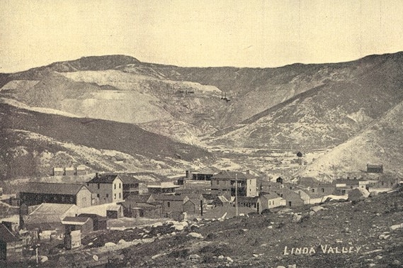 Undated historical photo of Linda Valley, township in south-west Tasmania