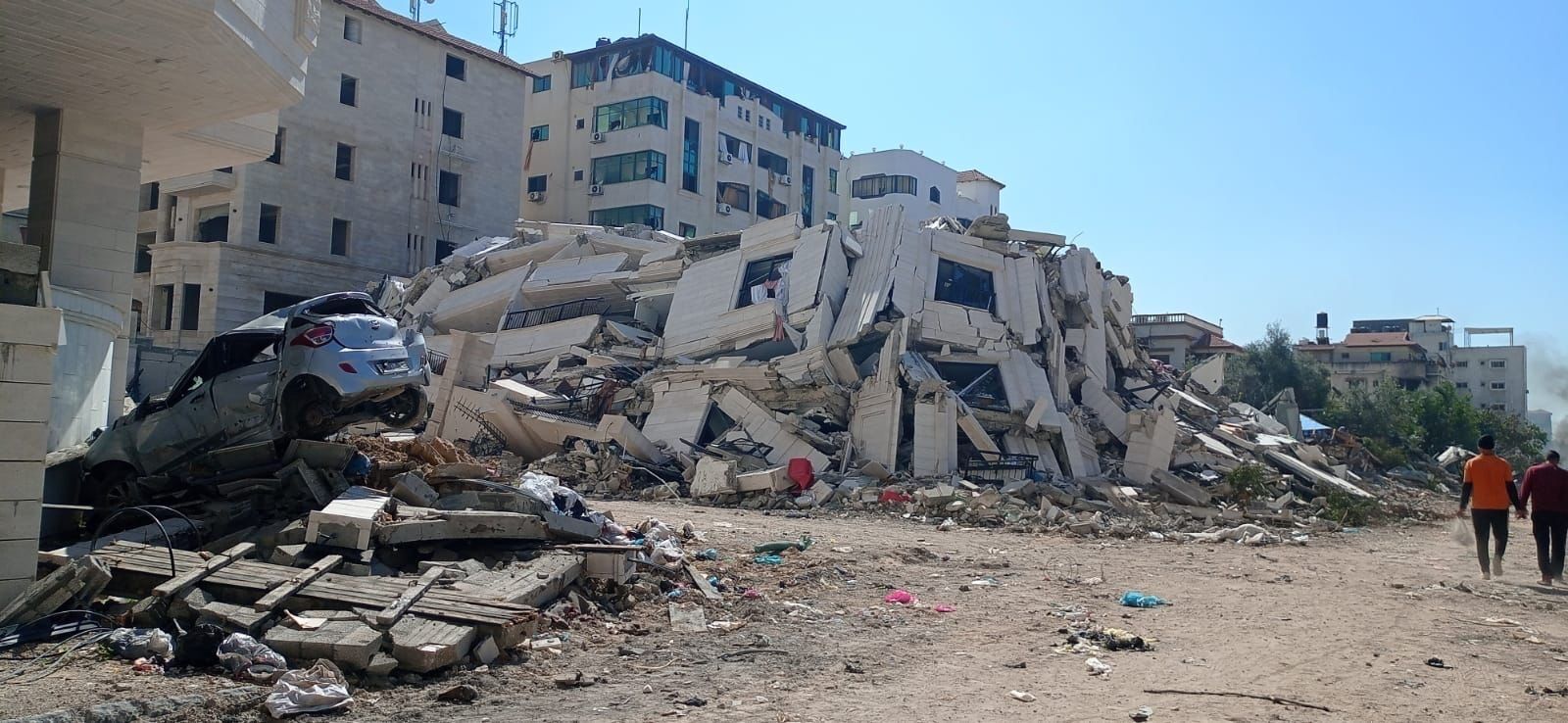 Destruction in Gaza CIty following attacks by the israeli defence force after the hamas october 7 attacks
