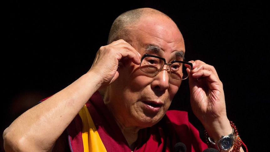 The Dalai Lama delivers a lecture on Ancient Indian Knowledge in Modern Times, at Gauhati, north-eastern Assam state, India.