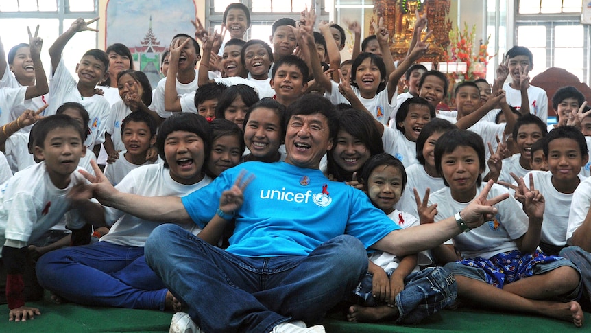 Jackie Chan has been goodwill ambassador for the UN Children's Fund (UNICEF) since 2004