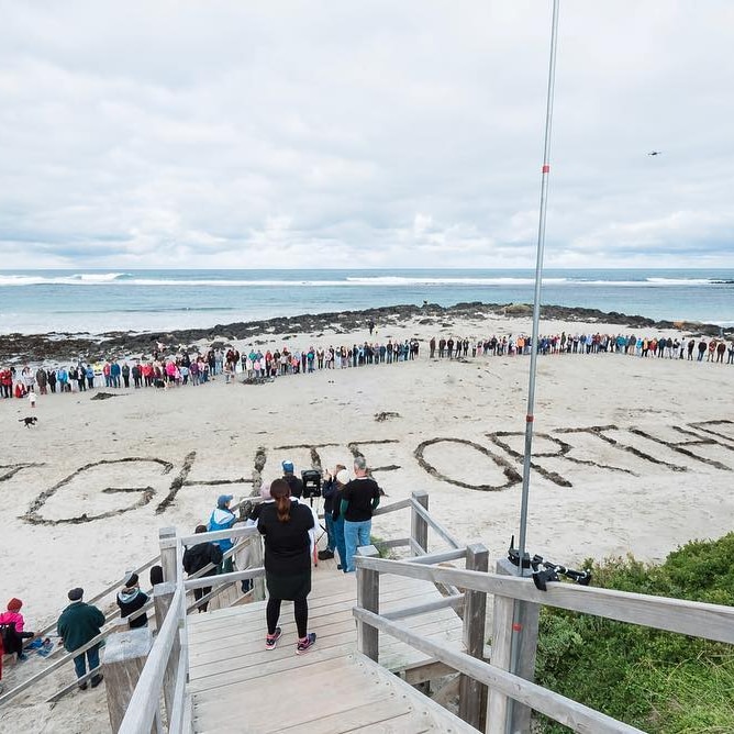 A protest against deep sea oil drilling in the Great Australian Bight.