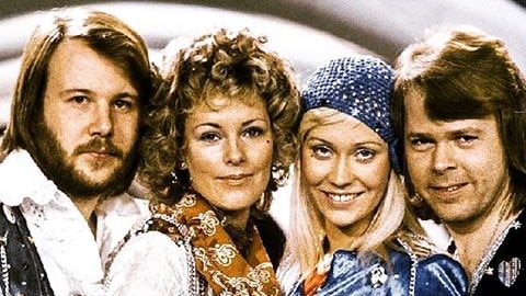 Swedish band ABBA in 1974. Posted to the band's official Instagram page on April 6, 2018.