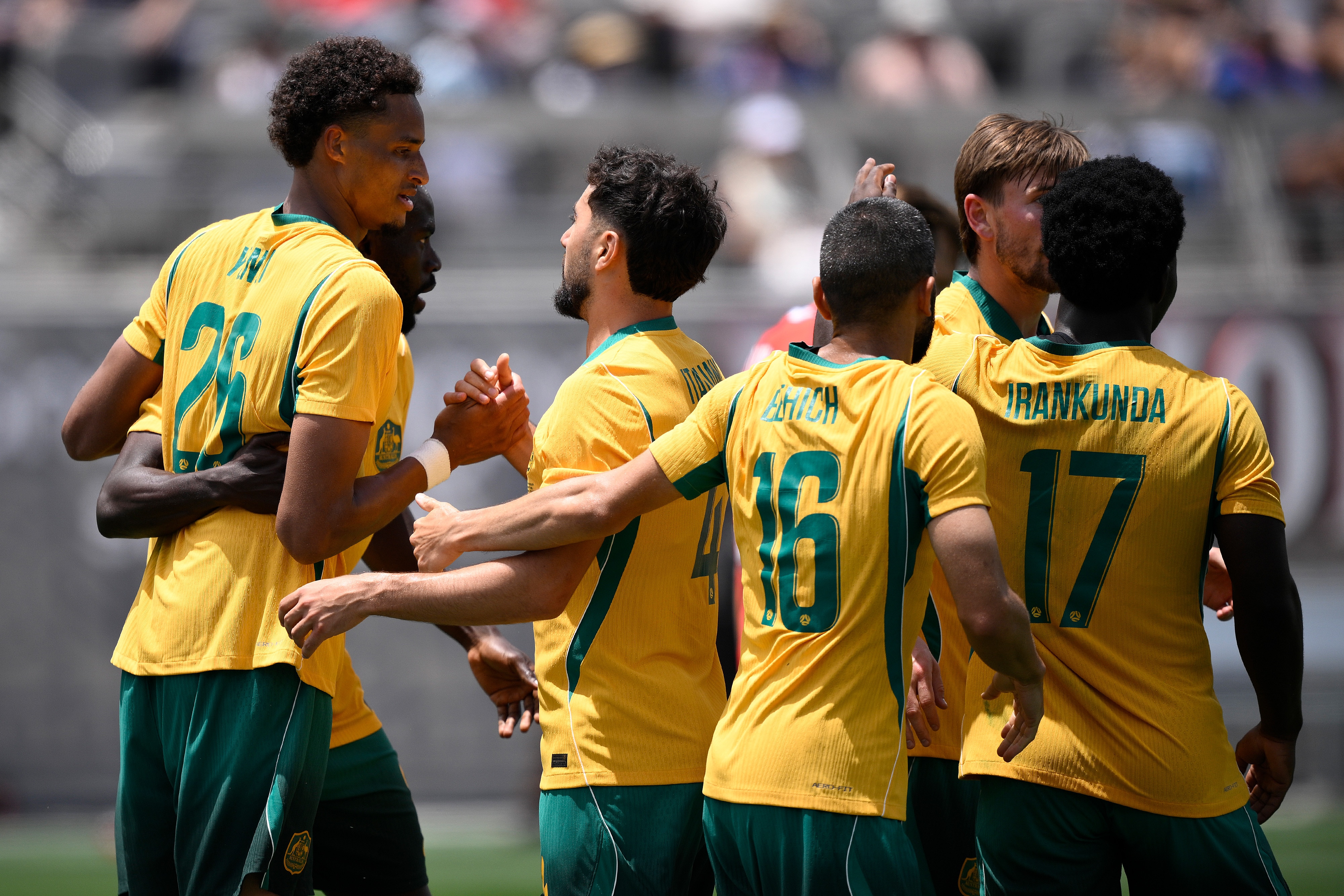 Yengi scores on debut as Socceroos draw with Switzerland in WC warm-up